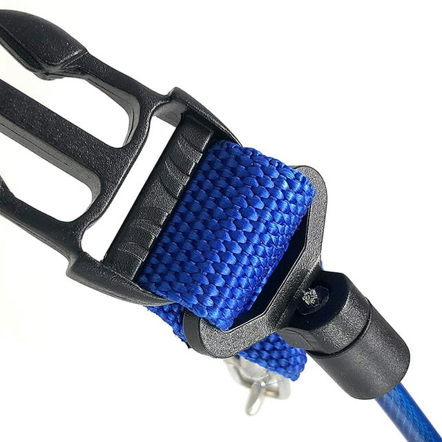 Cordón de buceo resistente con mosquetones de acero inoxidable y hebilla de liberación rápida, cordón en espiral para cámaras y luces de buceo