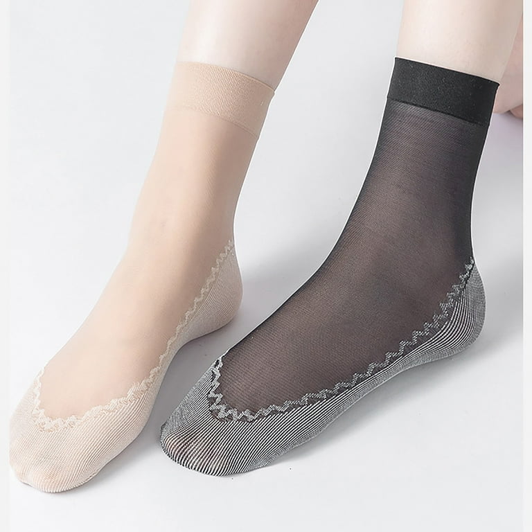 short dress socks women 40-denier Quarter Socks, LightGrey / One Size