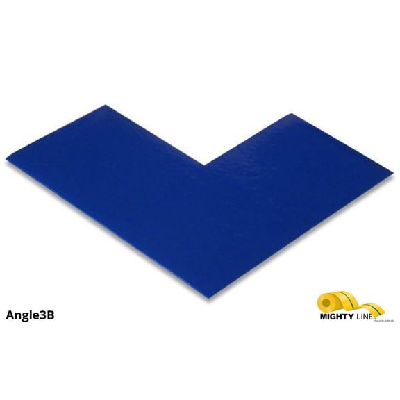 Mighty Line 3" Wide Solid BLUE Angle - Pack of 100