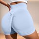 thumbnail image 3 of Pantalones cortos de entrenamiento para mujer con efecto lifting - Pantalones cortos sin costuras con entrepierna de 3,6/4,5/6 pulgadas - Ropa de gimnasio con cintura baja acanalada y transpirable, 3 of 4