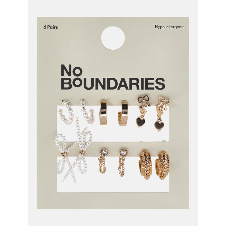 No Boundaries Gold-Tone Multi Earring Set, 6-Pairs photo 3