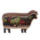 thumbnail image 1 of Recortes de madera artesanales de animales de granja, adornos tallados de múltiples capas para la decoración de la pared del hogar, ovejas, 1 of 14