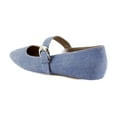 thumbnail image 3 of Naturalizer Carter Women's Flats Denim Blue Suede Size 9.5 W, 3 of 8