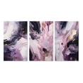 thumbnail image 2 of Designart "Electric Marble Ink Expression V" Abstract Marble Wall Art Set Of 3 - Purple Marble Canvas Set For Living Room Decor, 2 of 7