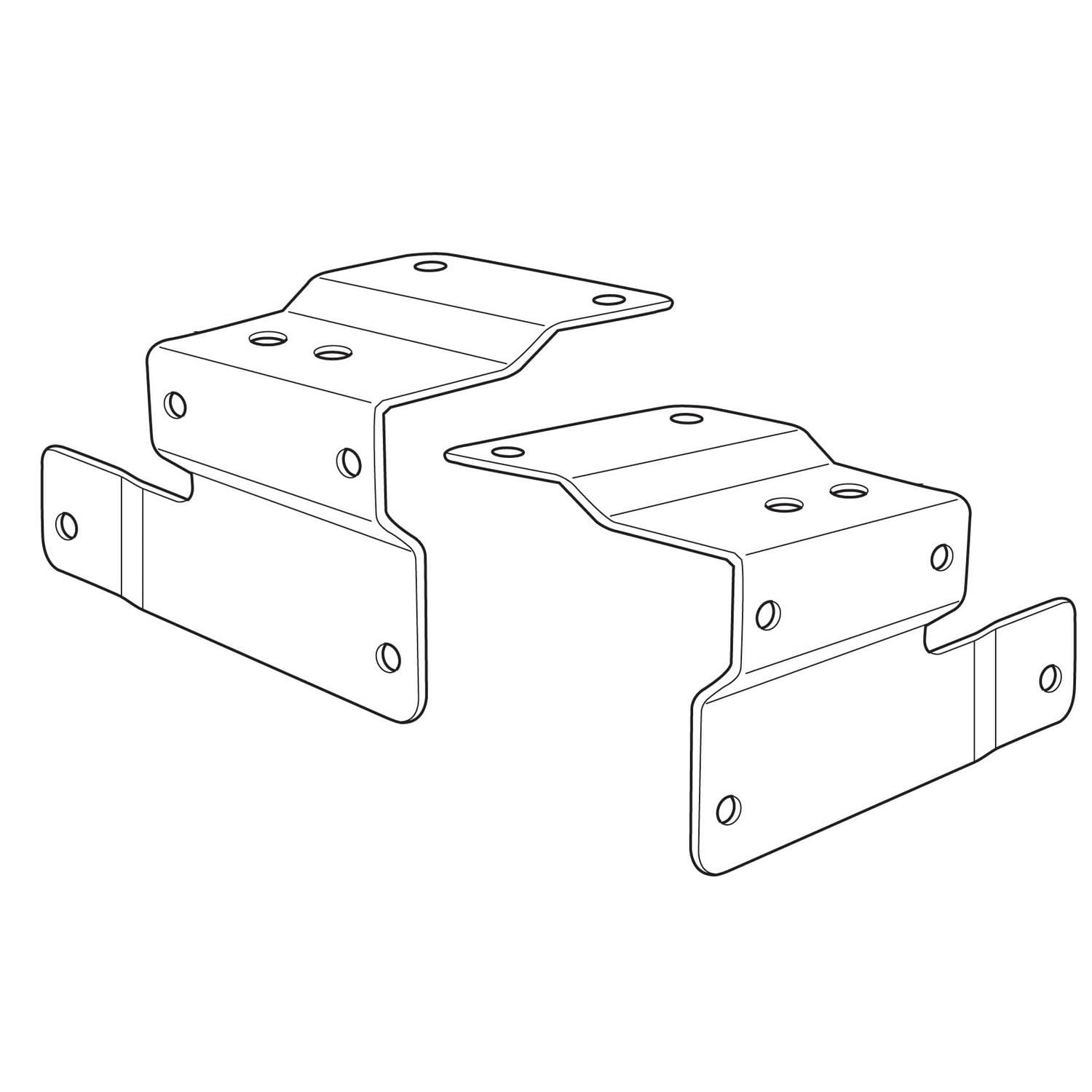 Set of Full Metal A-Pillar Mounting Brackets For Off-Road LED Pod Lights, Auxiliary Driving/Running Lamps For Jeep 2018-up Wrangler JL