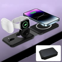 AZXY Charging Station,Charging Station for Multiple Devices,Wireless Charging Station,Watch Phone Charger Pad Compatible for Apple Android,Desk Adjustable Magnetic Fast Charger Stand