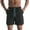 Black, variant on Dolkfu Drawstring Mens Big and Tall Shorts Athletic Shorts Running Breathable Active Mens 5 Inch Shorts L