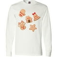 thumbnail image 3 of Inktastic Christmas Gingerbread Cookies Long Sleeve T-Shirt, 3 of 5