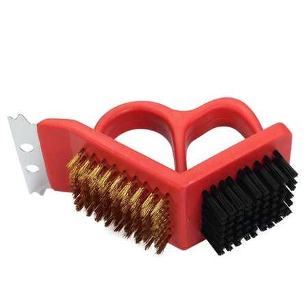 

Rdeuod Kitchen Gadgets 3-In-1 Bbq Stainless Steel Barbecue Cleaning Brush Barbecue Tool Household in Home