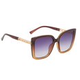 thumbnail image 2 of Gafas de Sol de Ojo de Gato de Moda Retro para Mujer Gafas de Diseñador UV400 Gafas - Marrón amarillo + gris 58x60mm SM SunniMix Gafas de sol con montura Cat Eye para mujer, 2 of 8