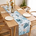 thumbnail image 3 of Blue Turtle Coastal Table Runner - 70 Inch Long, Kitchen Dining Table Runner Dresser Scarves, Octopus Summer Beach Coral Seahorse Farmhouse Decor for Coffee Tables Wedding Party Banquet, 3 of 8
