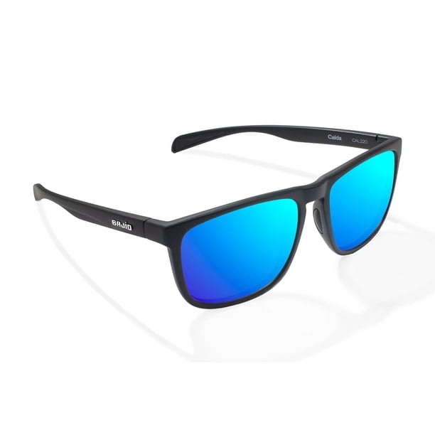 Gafas de sol Bajio Calda polarizadas en negro mate/azul espejo