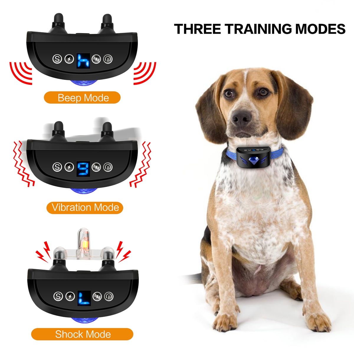 [7 Adjustable Sensitivity] NEW 2019 Dog bark Collar Anti Barking Collar