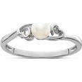 thumbnail image 1 of Sterling Silver Rhodium-Plated Fw Cultured Pearl Ring (Size 6) Made In China qbr15jun-6, 1 of 5