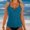 Dark Green, variant on Womens Swim Tops Solid Color Swimwear Tankini Set Bikini Top Sleeveless Beach Pool Tank Tops Cute Beach Wear Dark Blue L