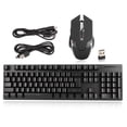 thumbnail image 1 of Combo de teclado y ratón RGB con retroiluminación LED, batería recargable de 2000 mAh, 7D, 3200 DPI, inalámbrico, para PC y gamers., 1 of 14