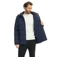 thumbnail image 4 of Wantdo Men's Plus Size Recycled Winter Coat Insulated Thicken Winter Cotton Jacket Navy 2XL, 4 of 12