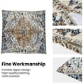 thumbnail image 2 of Boho Pillow Covers 20x20 Inch Set of 2,Carpet Pattern Throw Pillows Case,Rust Blue Ethnic Design Outdoor Decorative Square Linen Farmhouse Decor Cushion Covers for Home Sofa Bed Couch, 2 of 6