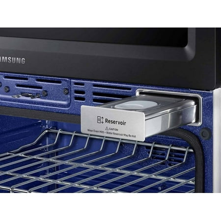 Samsung - 30" Microwave Combination Wall Oven with Steam Cook and WiFi - Black Stainless Steel