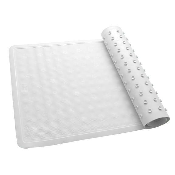 Bath Bliss Gray Plastic Non-Slip Bathmat