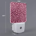 thumbnail image 2 of Balery Rose Leopard Print Pattern LED Night Light with Automatic Sensor Plug in Night Light with Dusk-to-Dawn Light Sensor LED Nightlight 0.5W-EU, 2 of 7