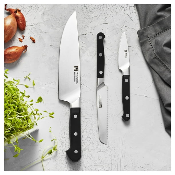 Couteau de chef - Couteaux de cuisine, couteau de chef 8 pouces, couteau  d'office 4 pouce, acier inoxydable haute teneur en carbone avec poignée