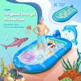 thumbnail image 4 of Inflatable Splash Pad Water Sprinkler Pool for Kids Toddlers Outdoor Play ,3-in-1 Upgraded Outside Water Toys, Play Mat for 2 -12 Year Old Girls Boys, 4 of 7