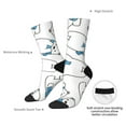 thumbnail image 4 of Logiee Scarf Bear Print Adult Socks for Men & Women,Calf Socks, Ankle Socks,Boots Socks,Breathable Casual Sock,Unisex Crew Socks, 4 of 6