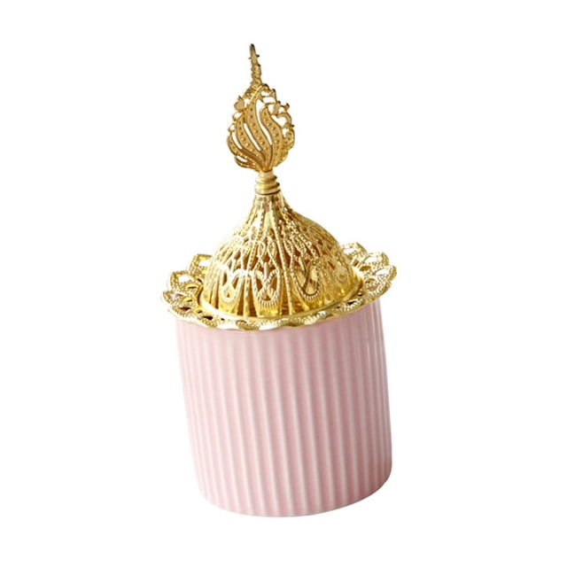 Mini inciensos Adornos con tapa Regalo Mesa decorativa Centro de mesa Quemador de incienso para el hogar Iglesia Sala de estudio Decoraciones de Macarena Quemador de incienso