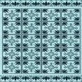 thumbnail image 1 of Ahgly Company Machine Washable Indoor Square Transitional Blue Jay Blue Area Rugs, 7' Square, 1 of 7