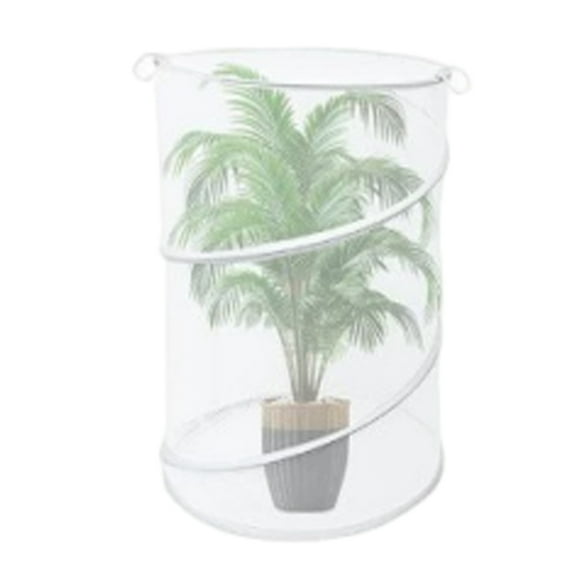 ziyahi Toile d'Ombrage pour Arbre, Pilier Pare-Soleil et Fermetures Éclair, Toile d'Ombrage de Jardin Facile à Installer pour Mini Légumes Blanc 1 avec 4 Pointes