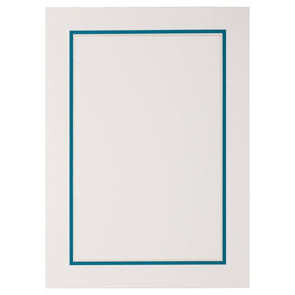 JAM Stationery Set, Blue Border, 50/Pack, Large, 5 1/2 x 7 3/4 - image 2 of 5