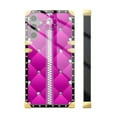 thumbnail image 3 of FKBRCL4U Compatible with Samsung Galaxy S24 Plus Case, Glitter Pink Sofa Leather Zip Crystal Luxury Golden Decoration for Girl Women Soft TPU Shockproof Protective Hard PC Back, 3 of 7