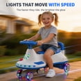 thumbnail image 2 of LUODIER 12V Electric Wiggle Car for Kids, Bluetooth Music & LED Lights Ride On Toy, Smooth Steering Drift Car for Toddlers Ages 3-8, Indoor Outdoor, 2 of 7