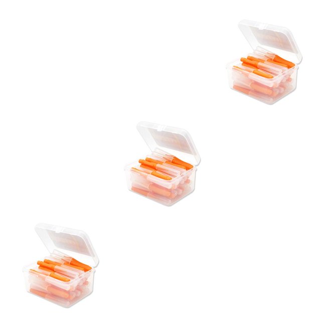 Vogacara 40 Uds cepillo interdental Push-Pull cepillos de en forma de I herramienta de higiene bucal para interiores y exteriores hogar viaje Type1 NO1 Vogacara CBP089674