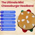 thumbnail image 2 of Nicky Bigs Novelties Unisex Adult Mini Hamburger Headband Costume Accessory - Cheeseburger Hat, Multi-color, One Size, 2 of 6