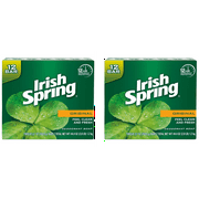 (2 pack) (Pack of 2) Irish Spring Original, Deodorant Bar Soap, 3.7 Ounce, 12 Bar Pack