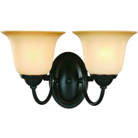 Hardware House Essex 2-Light Vanity or Wall Fixture with Classic Bronze Finish