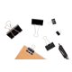 thumbnail image 5 of Binder clips DSTELIN de 100 piezas, tamaños surtidos, negro, acero, 5 of 6