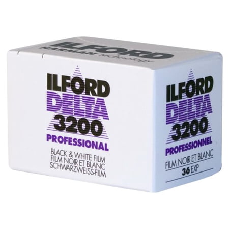 Ilford Delta Pro 3200 High Speed Black and White Delta Professional Film up to ISO 1250 35mm 36 Exposures