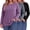Purple-Navy-Black, variant on 3 Pack T Shirts for Women Crew Neck Plus Size Women Shirts Long Sleeve Tees Casual Basic Fall Tops