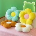 thumbnail image 2 of Cojín de piel de conejo con forma de flor, para sofá de oficina, silla, cojín para estudiantes, cojín de pétalos para futón, cojín de girasol, 2 of 6