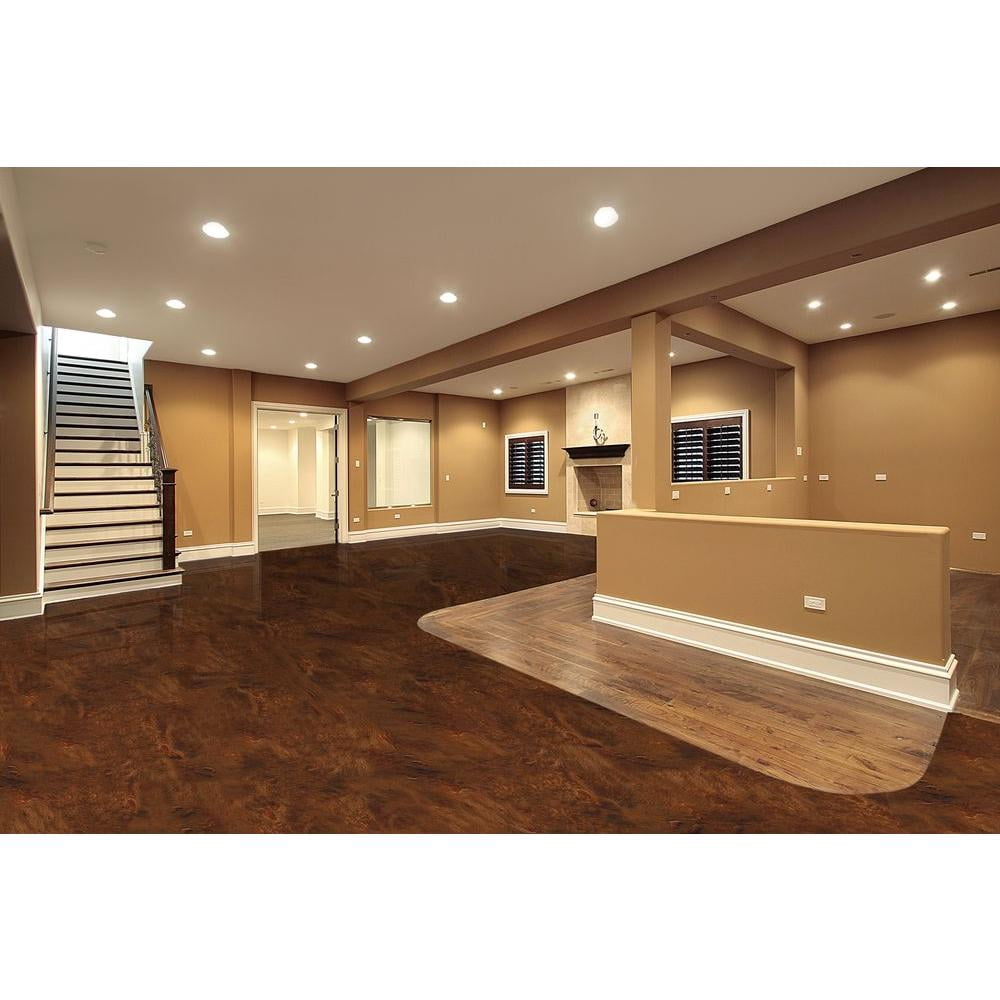 2 Pack, Earth Brown, Rust-Oleum RockSolid Metallic Floor Coating Kit-286895, High Gloss, 80 oz Kit