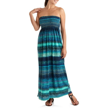 Faded Glory Women's Bree's Printed Planet Jersey Maxi Dress
