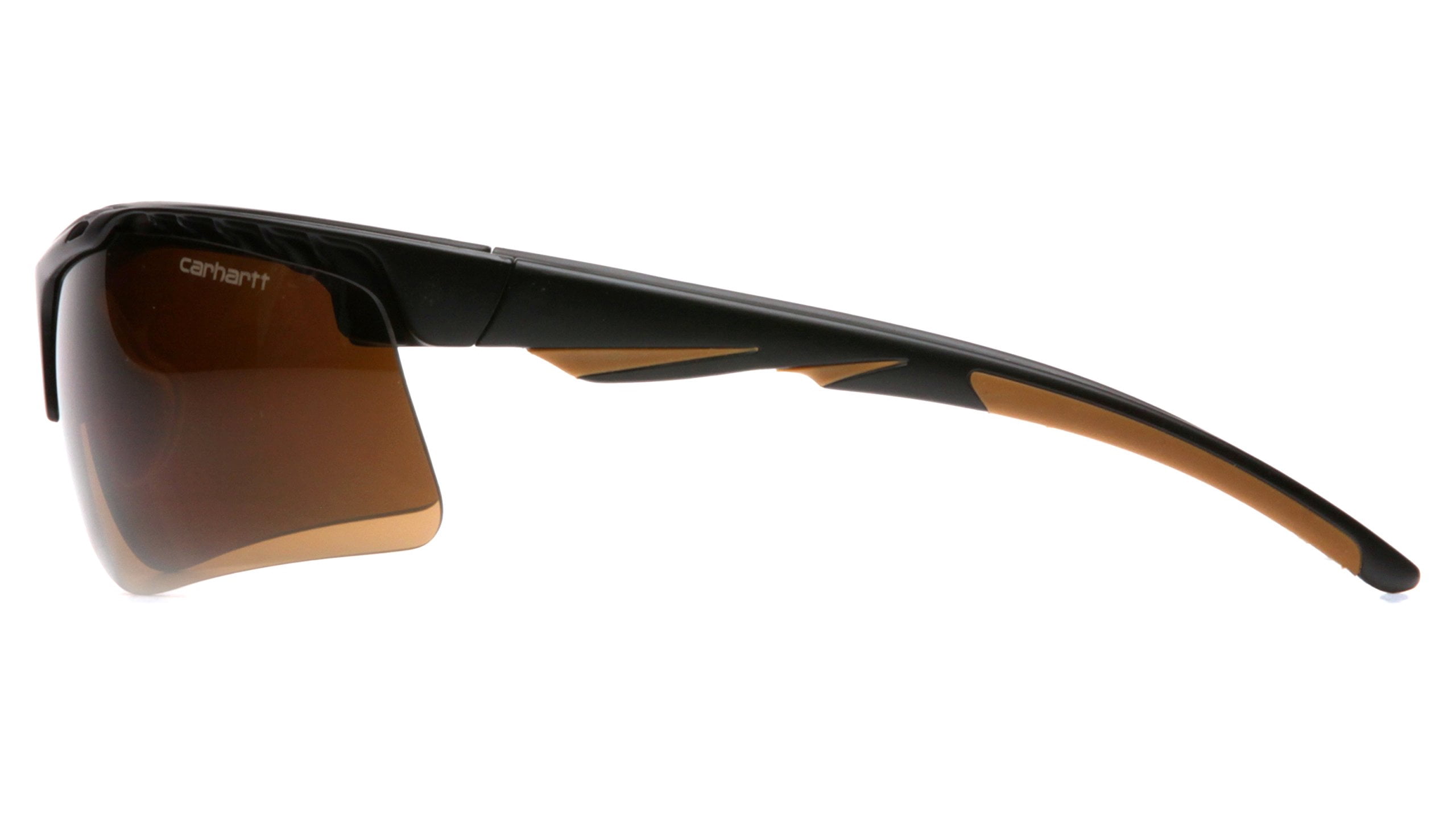 Pyramex Carhartt Rockwood Black Frame Safety Glasses with Bronze Anti-Fog Lenses — Residential Use, Standard Application