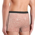 thumbnail image 4 of Kdxio Men's Boxer Briefs with Rose Gold Glitter Print - Comfortable and Breathable Underwear for Everyday Wear, 4 of 7