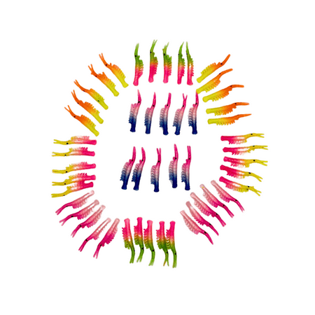 KOKOPROS UV Hand Dyed Kokanee Shrimp Plastic Lures for Kokanee Salmon Fishing - Pack of 5