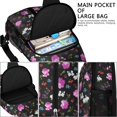 thumbnail image 4 of Floral Crossbody Sling Backpack for Womens Causal Sling Bag with Adjustable Shoulder Straps for Travel Hiking Chest Bag Daypack Anti-theft Purse, 4 of 6