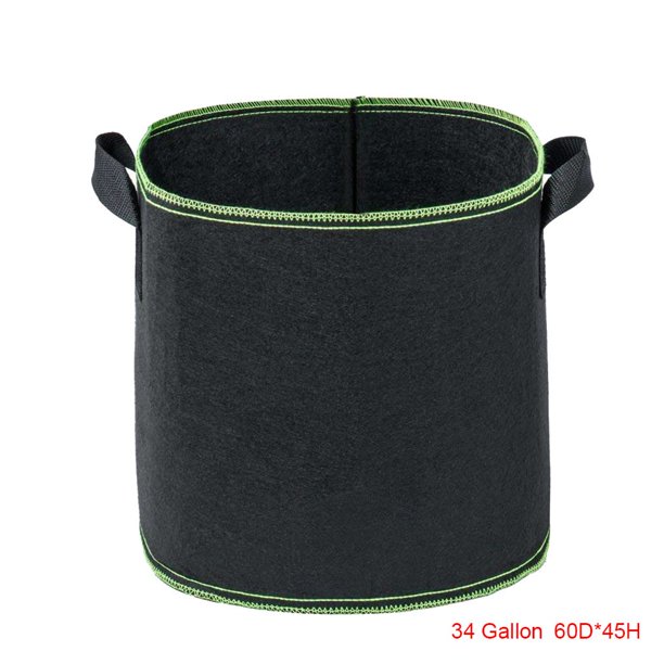 Injueey Bolsa redonda para plantar, bolsa transpirable para crecimiento de plantas no tejidas, maceta para cultivo de jardín, suministros para jardín Jardín y Patio 60*45cm Injueey JJ18804-12