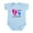 Sky Blue, variant on CafePress - Big Cousin Baby Footprints Infant Bodysuit - Baby Light Bodysuit, Size Newborn - 24 Months